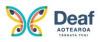 The Deaf Aotearoa logo shaped like a butterfly