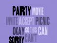 Clip 13.1a: Party, movie, picnic, sorry